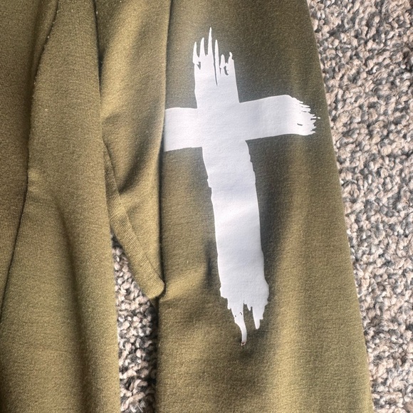 Olive Green Way Maker light women’s Sweatshirt - Picture 3 of 5